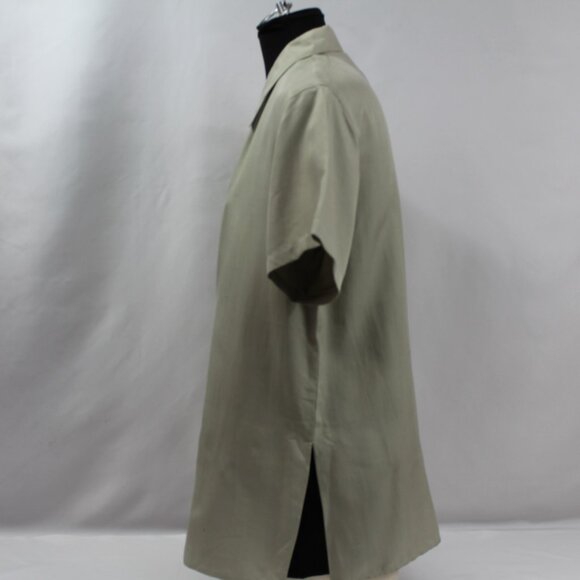 Anna‎ Carson 100% Silk Tunic Sage Size Medium NWT - Picture 2 of 11